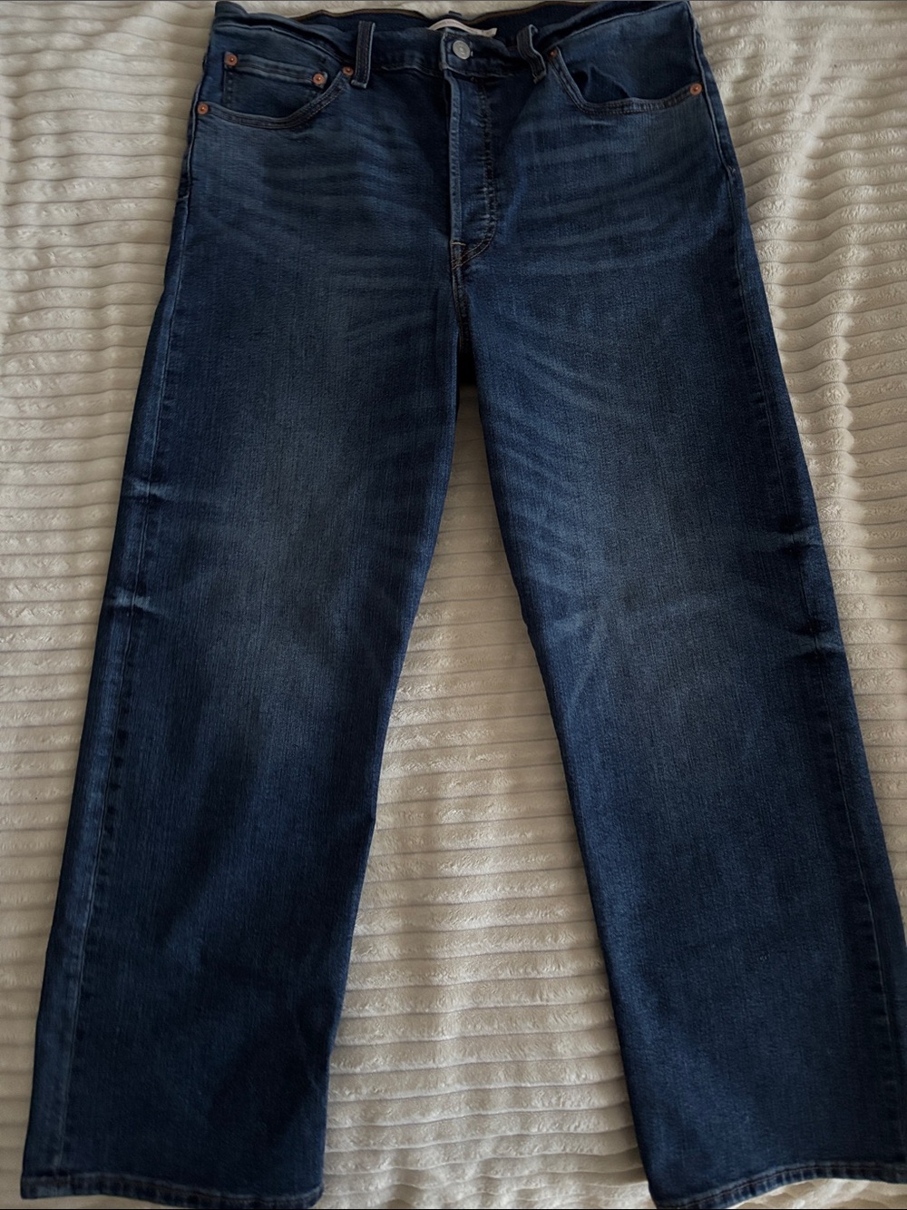 Levi's Ribcage Ankle Jeans - Dark Blue